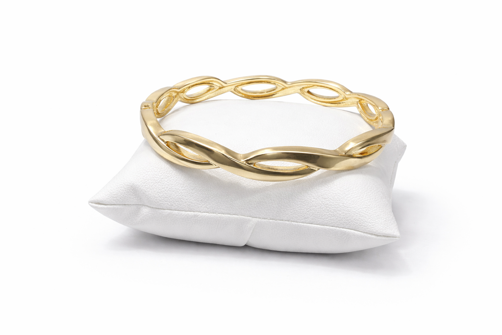 Gold Hinged Bracelet