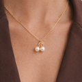 Pearl cherry necklace