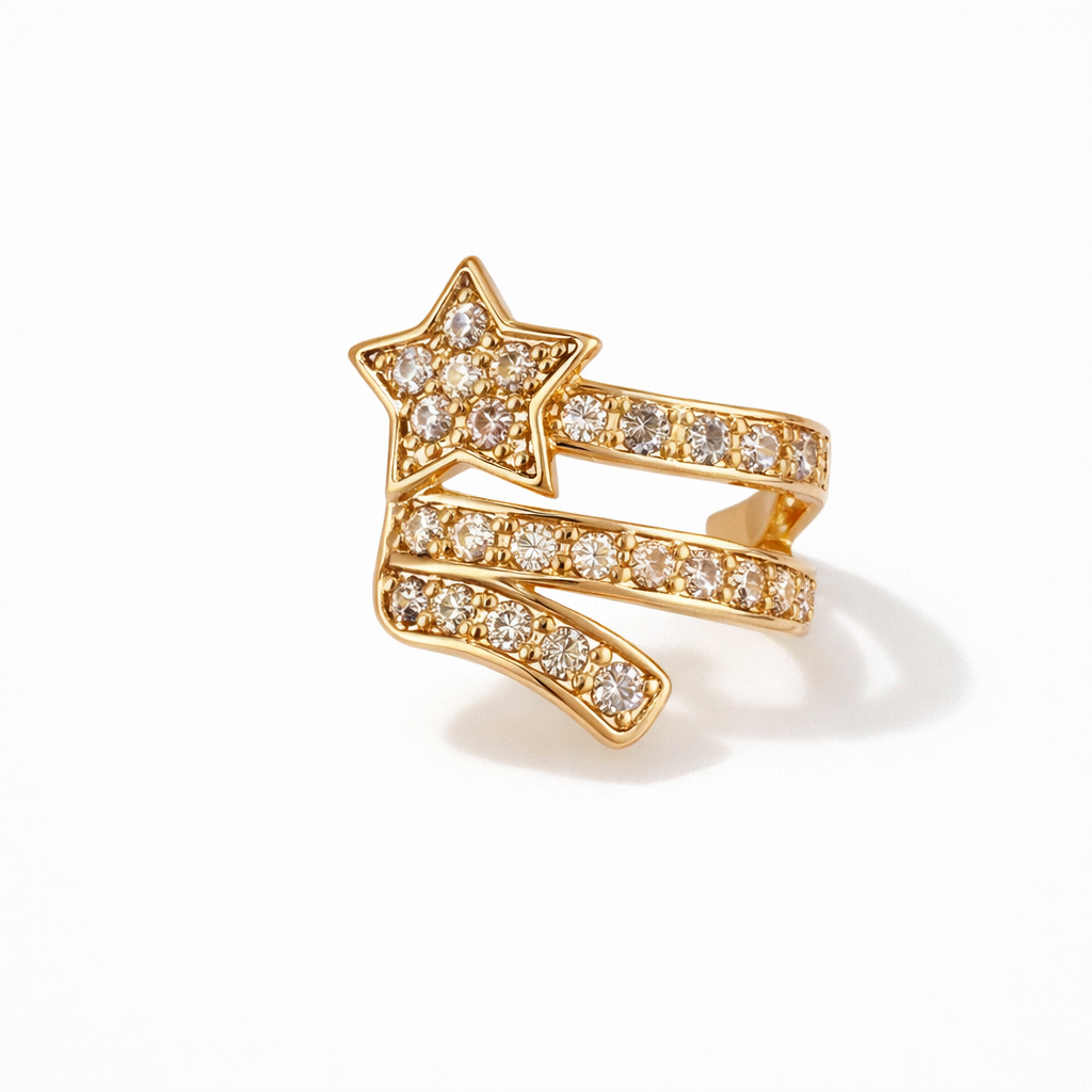 Ear cuff star gold