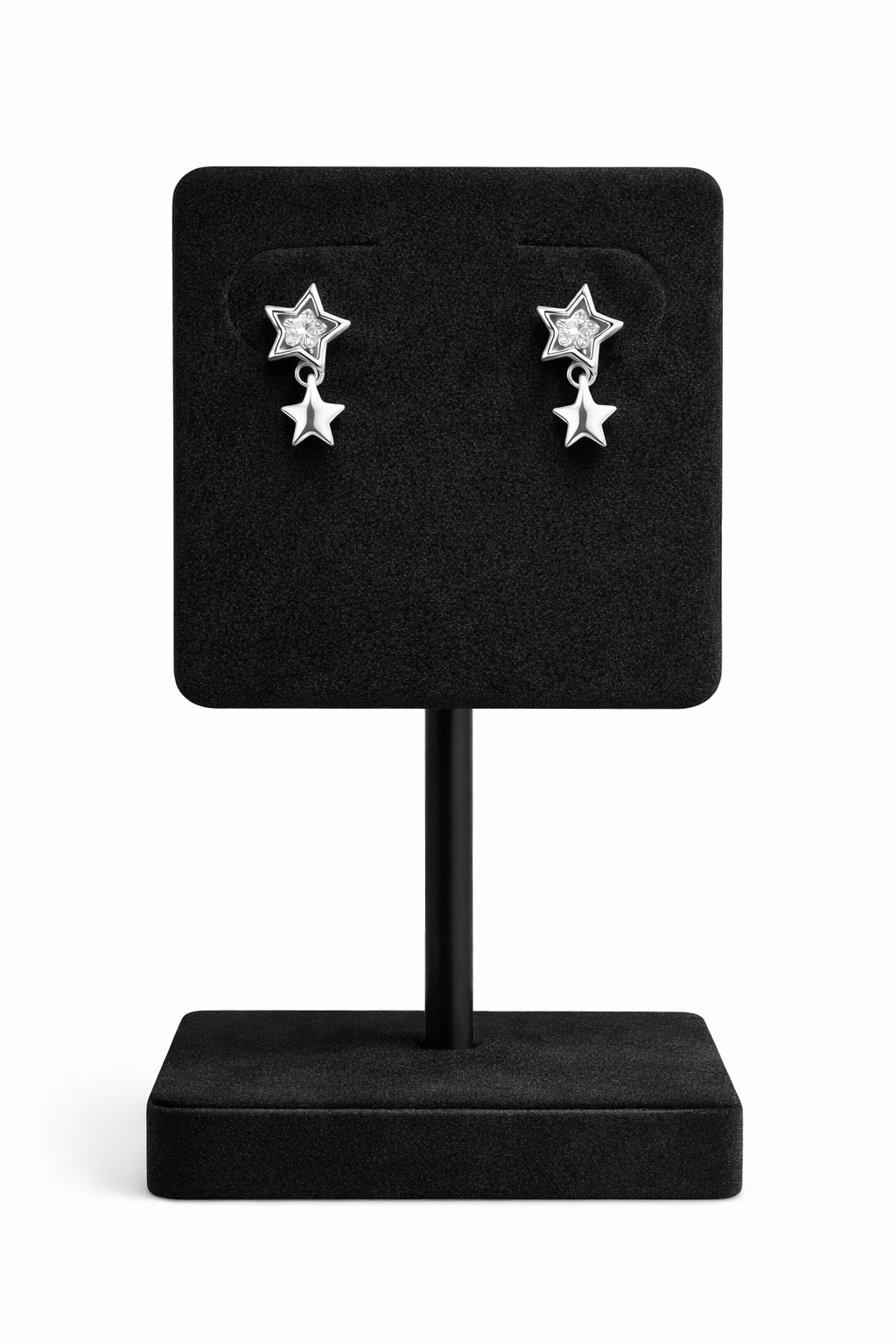Mini double stars earrings