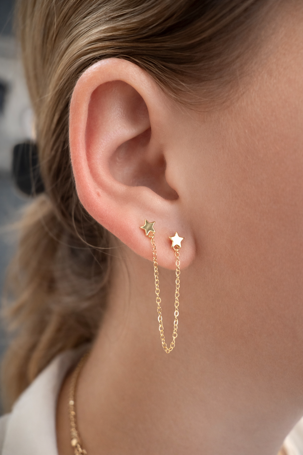 Gold double stars chain