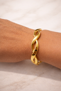 Gold Hinged Bracelet
