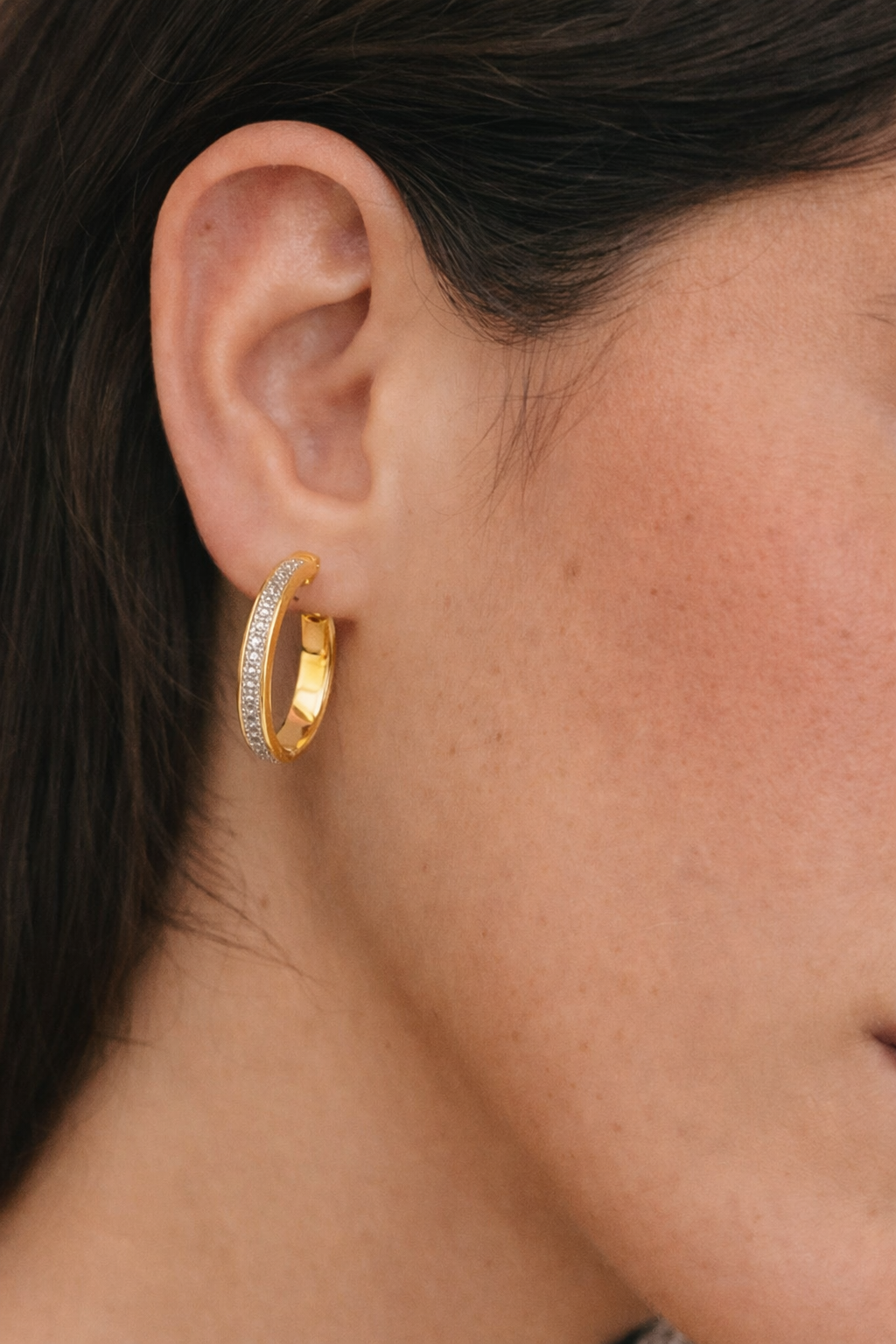 Gold Glitter Earrings