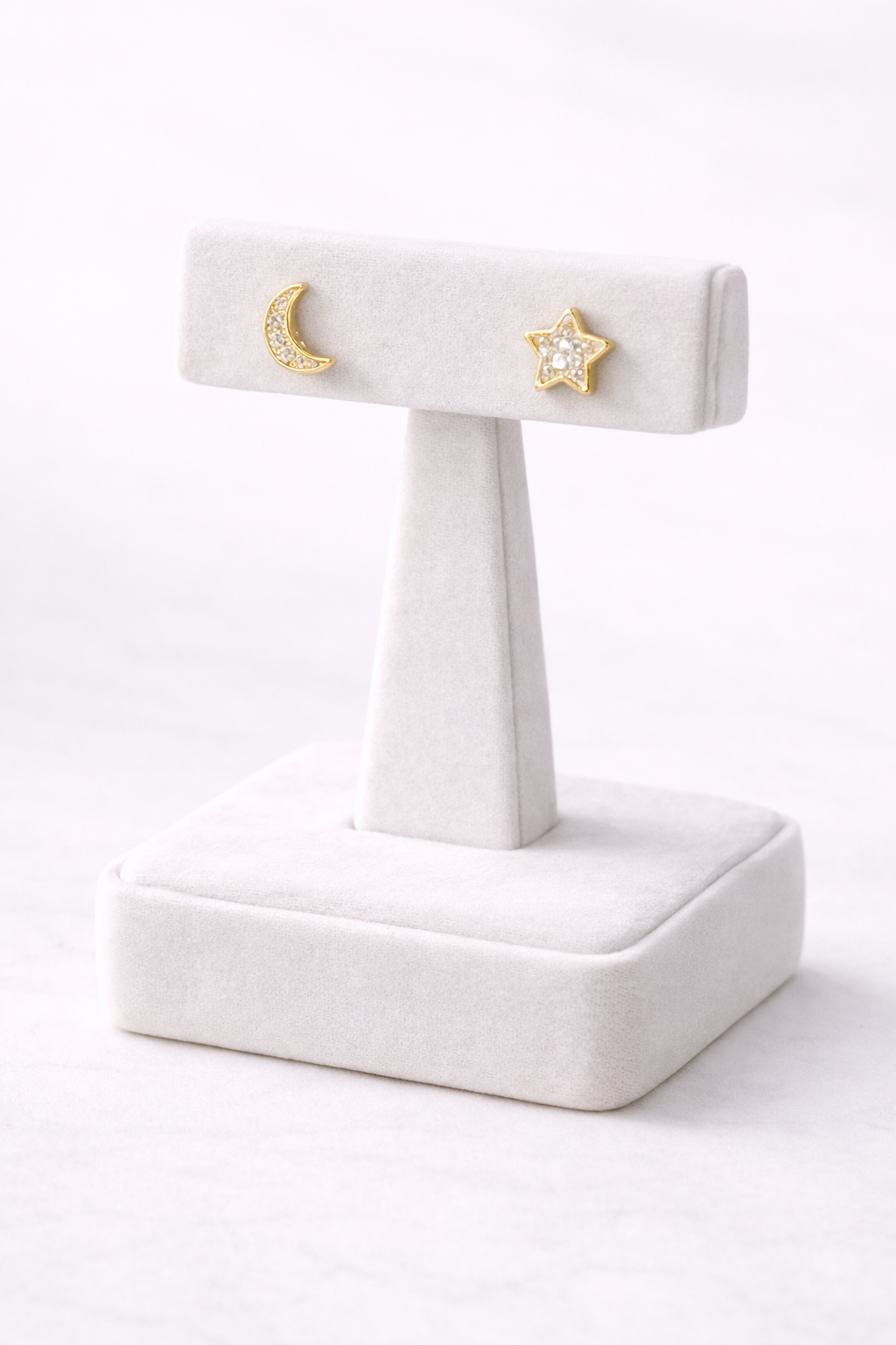 Moon/Stars Rhinestones earrings