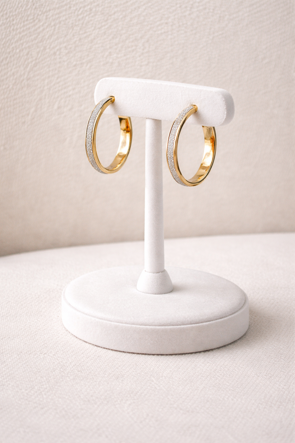 Gold Glitter Earrings