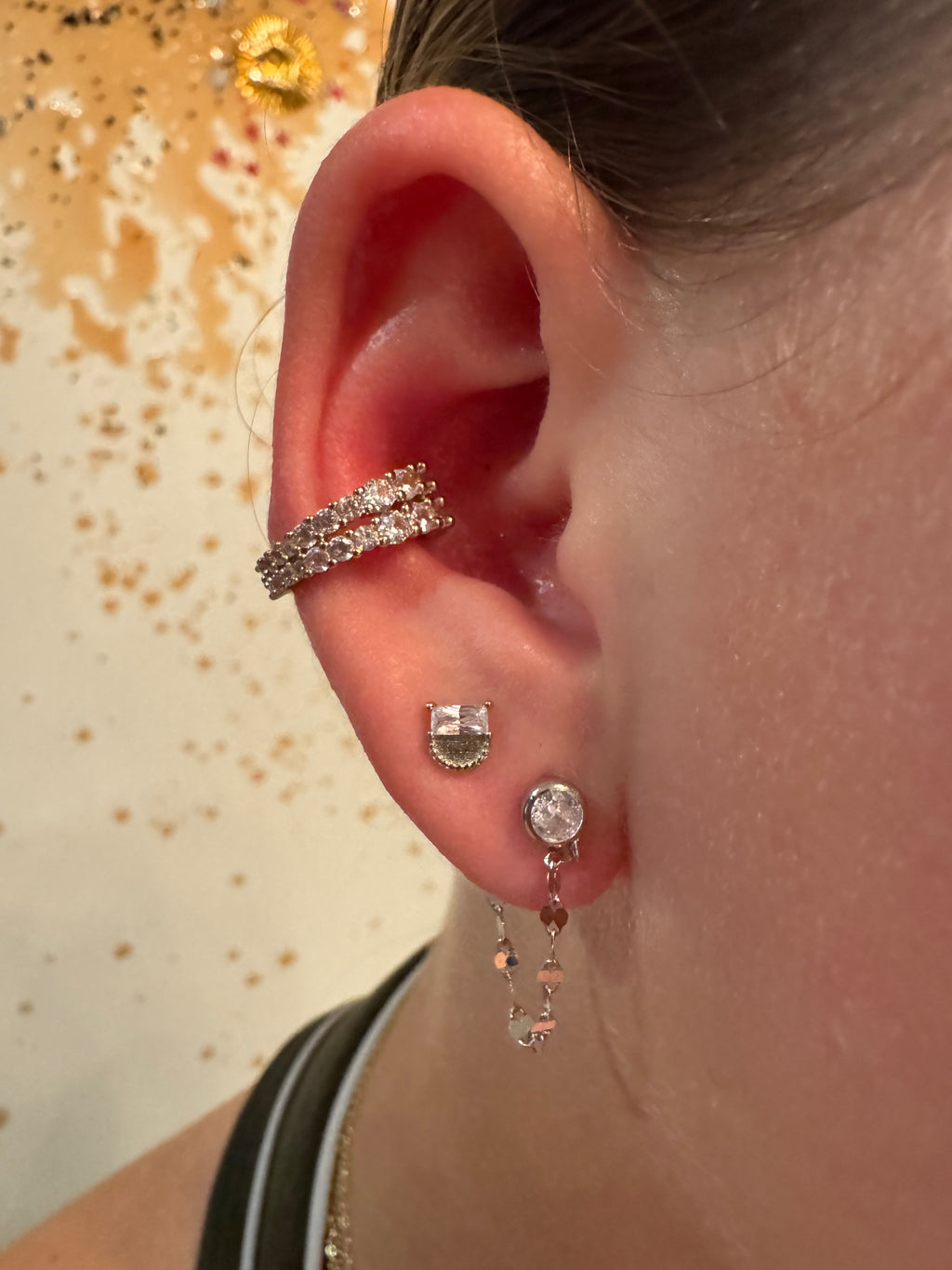 One Baguette earrings